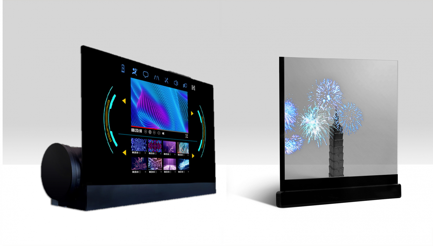 可卷式、折迭性、高透明